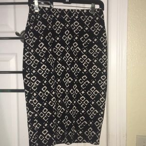 Printed pencils skirt